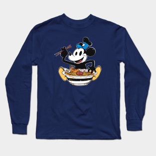 Steamboat willie ramen edition Long Sleeve T-Shirt